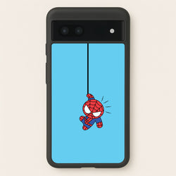 Blue Hanging Spider Hero  - Marvel Phone Case for Google Pixel 7a