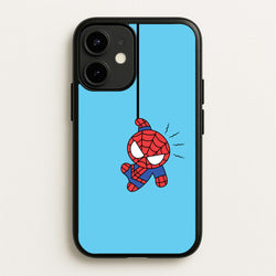 Blue Hanging Spider Hero  - Marvel Phone Case for iPhone 12 / 12 Pro