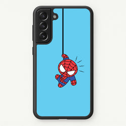 Blue Hanging Spider Hero  - Marvel Phone Case for Galaxy S21FE