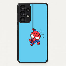 Blue Hanging Spider Hero  - Marvel Phone Case for Galaxy A53