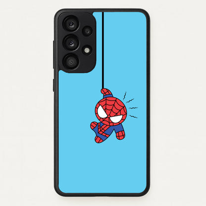 Blue Hanging Spider Hero  - Marvel Phone Case for Galaxy A53