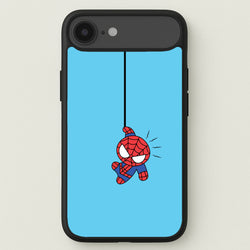 Blue Hanging Spider Hero Phone Case for iPhone 17 Air