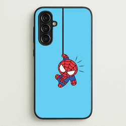 Blue Hanging Spider Hero  - Marvel Phone Case for Galaxy A16