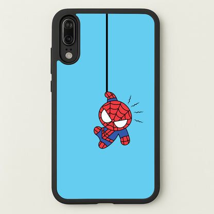 Blue Hanging Spider Hero  - Marvel Phone Case for Huawei P20