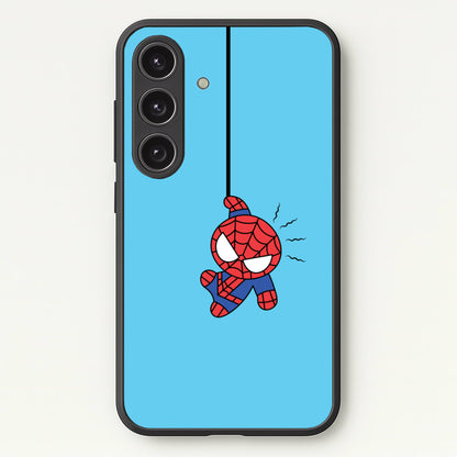 Blue Hanging Spider Hero  - Marvel Phone Case for Galaxy S24 Plus