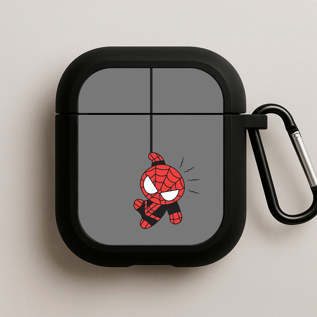 Gray Hanging Spider Hero AirPods Case