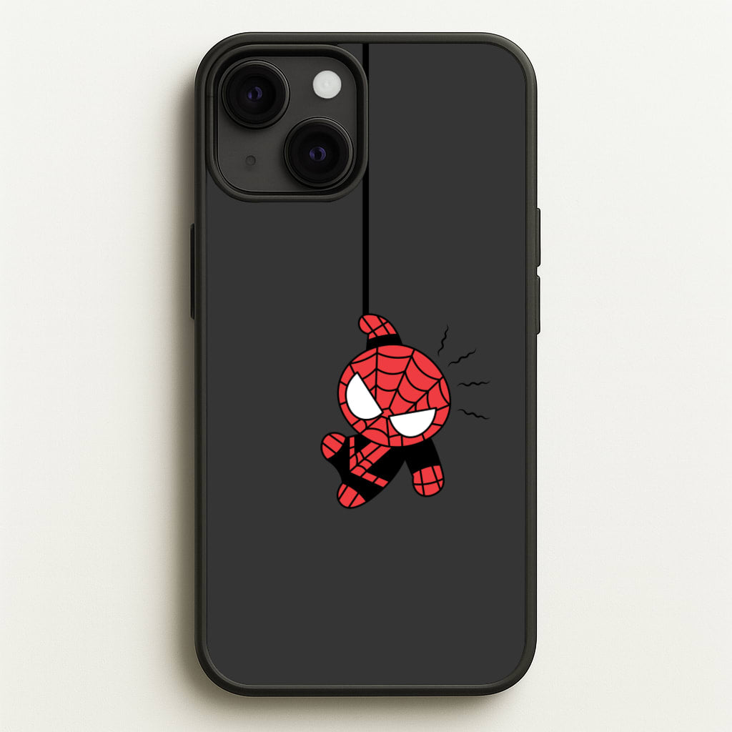 Gray Hanging Spider Hero  - Marvel Phone Case for iPhone 13 Mini