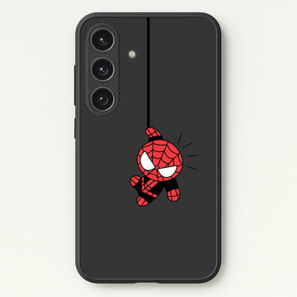 Gray Hanging Spider Hero  - Marvel Phone Case for Galaxy S24