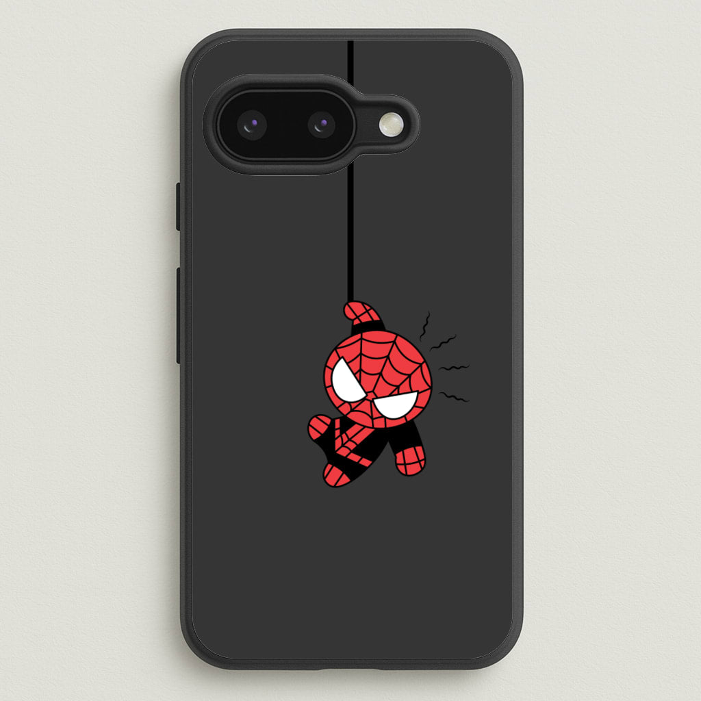 Gray Hanging Spider Hero  - Marvel Phone Case for Google Pixel 9a