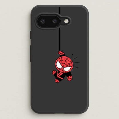 Gray Hanging Spider Hero  - Marvel Phone Case for Google Pixel 9a