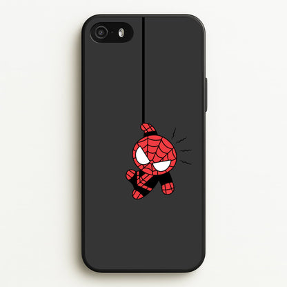 Gray Hanging Spider Hero  - Marvel Phone Case for iPhone 5 / 5s / SE 2016