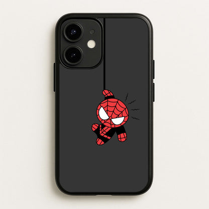 Gray Hanging Spider Hero  - Marvel Phone Case for iPhone 12 / 12 Pro