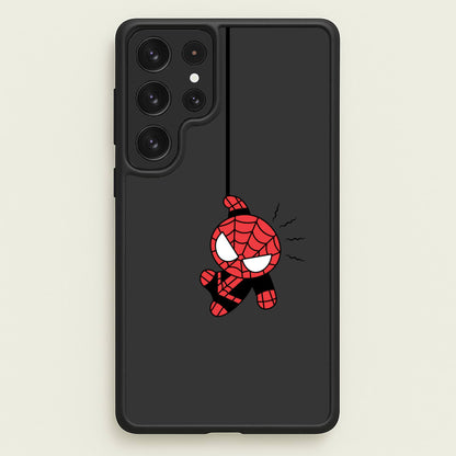 Gray Hanging Spider Hero  - Marvel Phone Case for Galaxy S22 Ultra