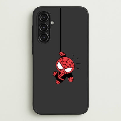 Gray Hanging Spider Hero  - Marvel Phone Case for Galaxy A16