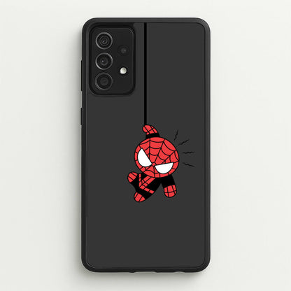 Gray Hanging Spider Hero  - Marvel Phone Case for Galaxy A52 / A52s