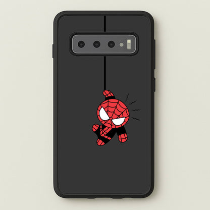 Gray Hanging Spider Hero  - Marvel Phone Case for Galaxy S10