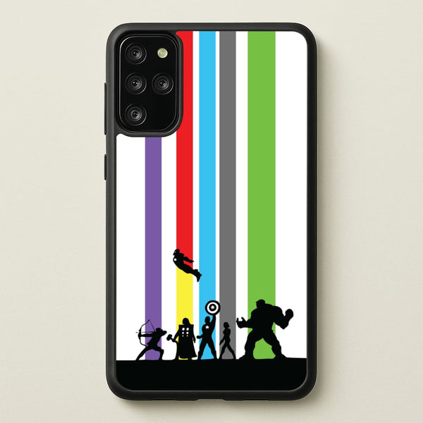 Superhero Team Silhouette  - Marvel Phone Case for Galaxy S20 Plus