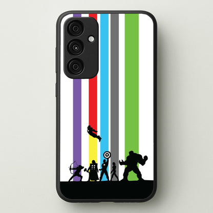 Superhero Team Silhouette  - Marvel Phone Case for Galaxy A15