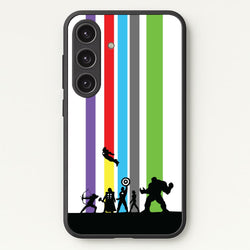 Superhero Team Silhouette  - Marvel Phone Case for Galaxy S24