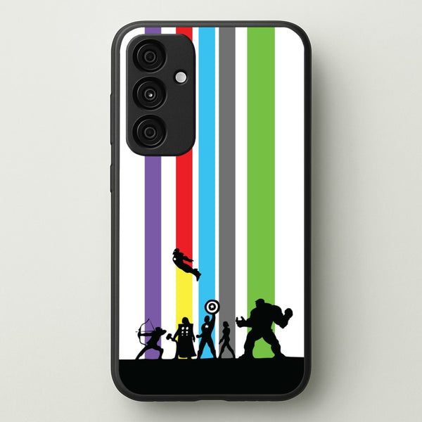 Superhero Team Silhouette  - Marvel Phone Case for Galaxy A35
