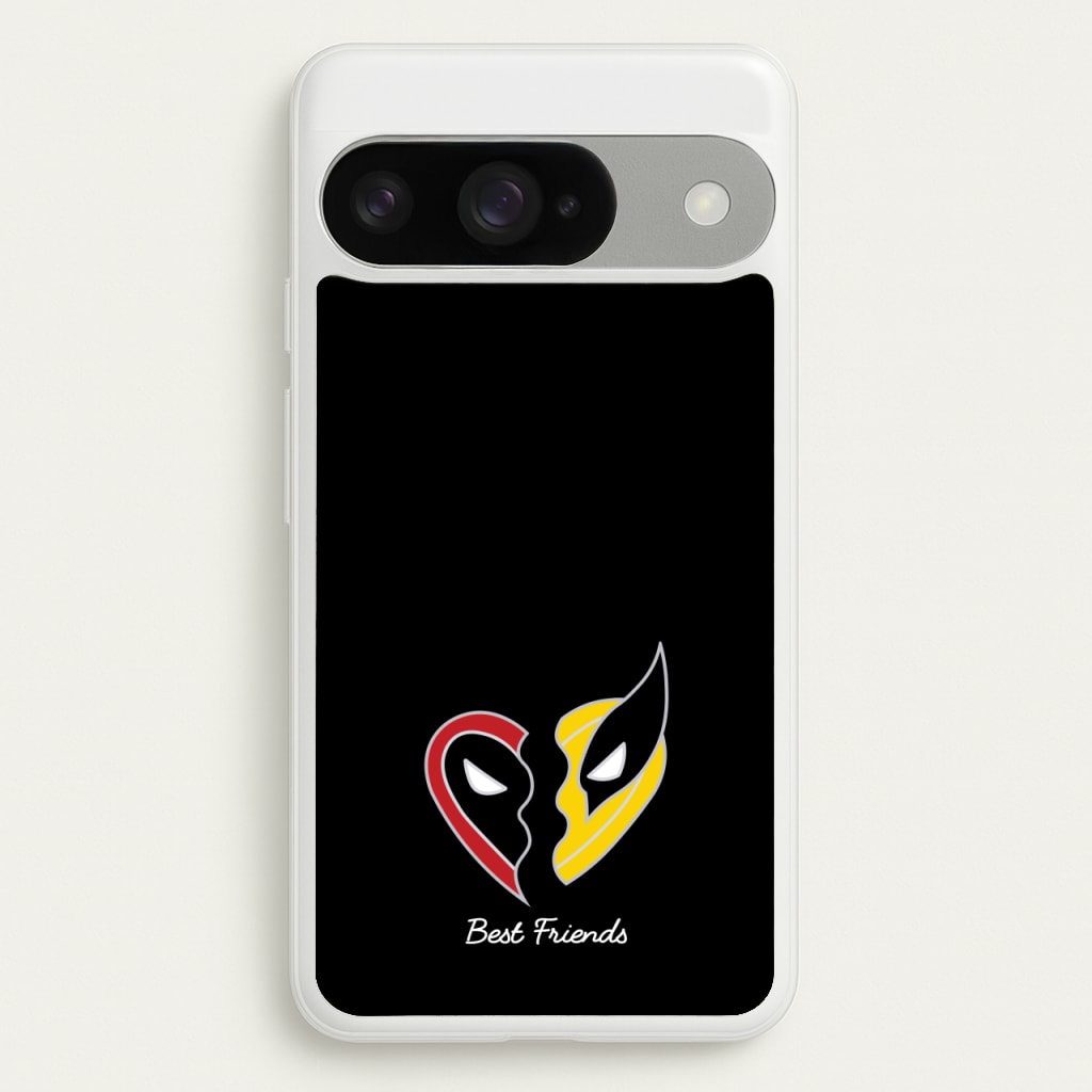 Superhero Best Friends Locket Phone Case for Google Pixel 10 / 10 Pro