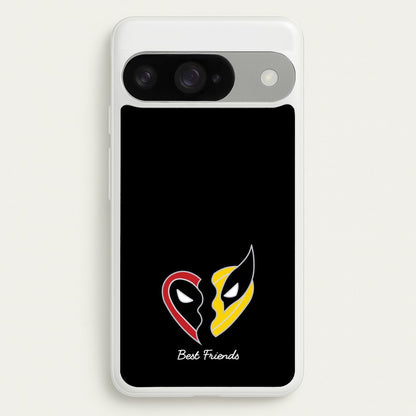 Superhero Best Friends Locket Phone Case for Google Pixel 10 / 10 Pro