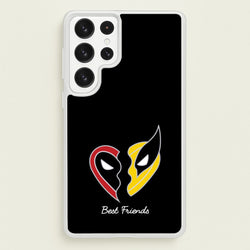 Superhero Best Friends Locket  - Marvel Phone Case for Galaxy S22 Ultra