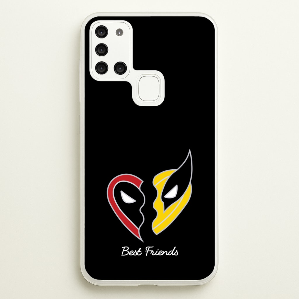 Superhero Best Friends Locket  - Marvel Phone Case for Galaxy A21s