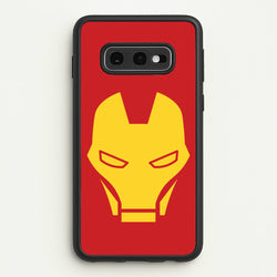Red Robot Super Hero Face  - Marvel Phone Case for Galaxy S10e