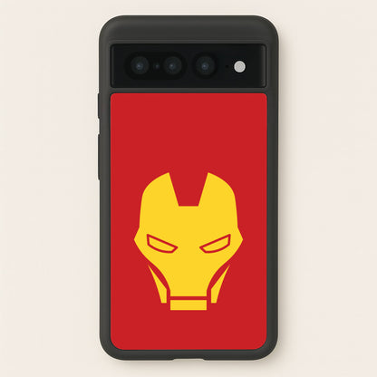 Red Robot Super Hero Face  - Marvel Phone Case for Google Pixel 7 Pro