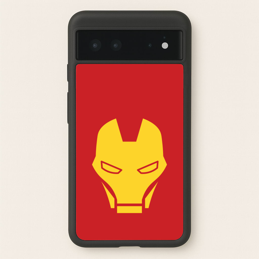 Red Robot Super Hero Face  - Marvel Phone Case for Google Pixel 6