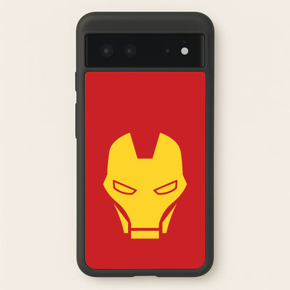 Red Robot Super Hero Face  - Marvel Phone Case for Google Pixel 6