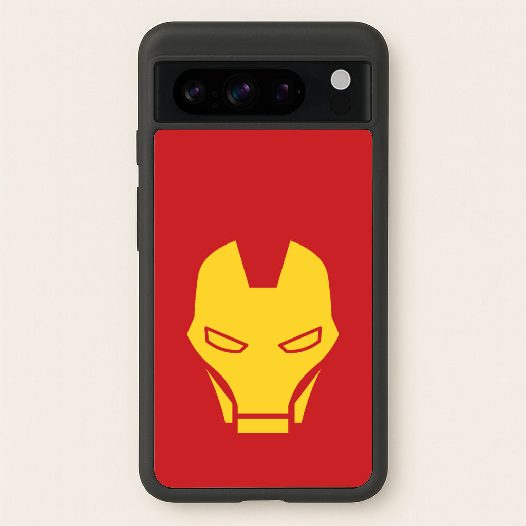 Red Robot Super Hero Face  - Marvel Phone Case for Google Pixel 8 Pro