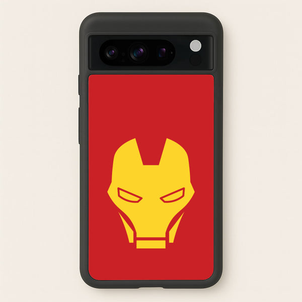 Red Robot Super Hero Face  - Marvel Phone Case for Google Pixel 8 Pro