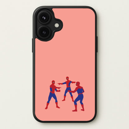 Spider Hero Pointing Meme Phone Case for iPhone 17