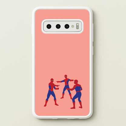 Spider Hero Pointing Meme  - Marvel Phone Case for Galaxy S10 Plus