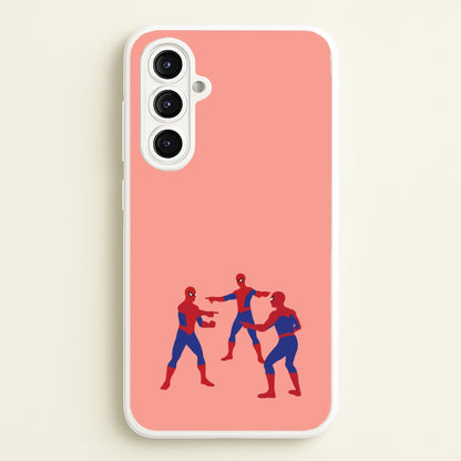 Spider Hero Pointing Meme  - Marvel Phone Case for Galaxy A16