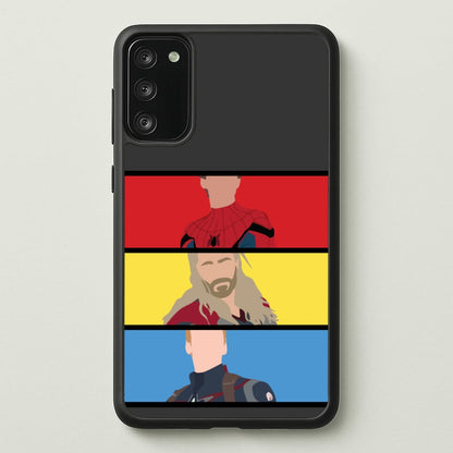 Superhero Team Red, Yellow And Blue  - Marvel Phone Case for Galaxy A41