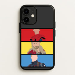 Superhero Team Red, Yellow And Blue  - Marvel Phone Case for iPhone 12 / 12 Pro