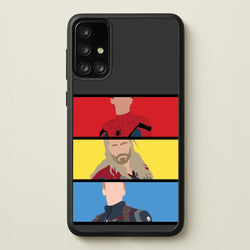 Superhero Team Red, Yellow And Blue  - Marvel Phone Case for Galaxy A71