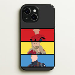 Superhero Team Red, Yellow And Blue  - Marvel Phone Case for iPhone 14