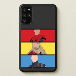 Superhero Team Red, Yellow And Blue  - Marvel Phone Case for Galaxy S20 Plus