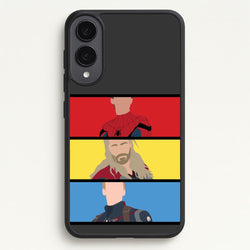 Superhero Team Red, Yellow And Blue  - Marvel Phone Case for Galaxy S25 Edge