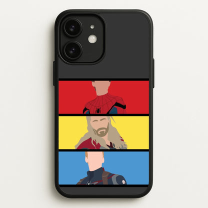 Superhero Team Red, Yellow And Blue  - Marvel Phone Case for iPhone 11