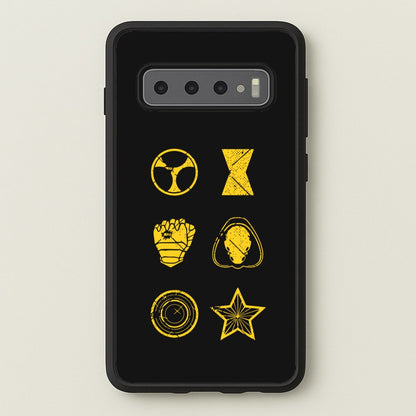 Antihero Symbols  - Thunderbolts Phone Case for Galaxy S10 Plus