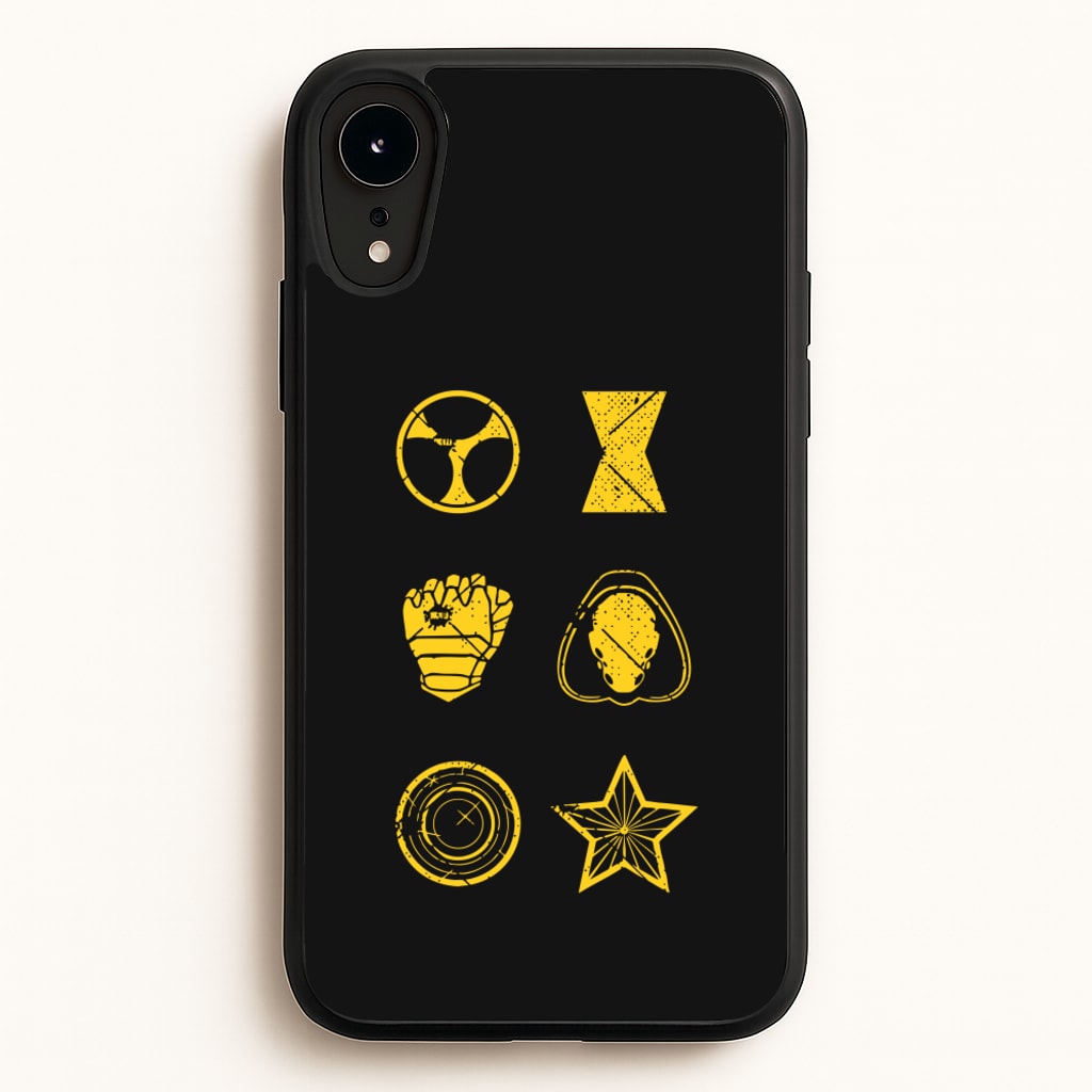 Antihero Symbols  - Thunderbolts Phone Case for iPhone XR