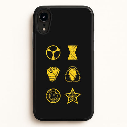 Antihero Symbols  - Thunderbolts Phone Case for iPhone XR