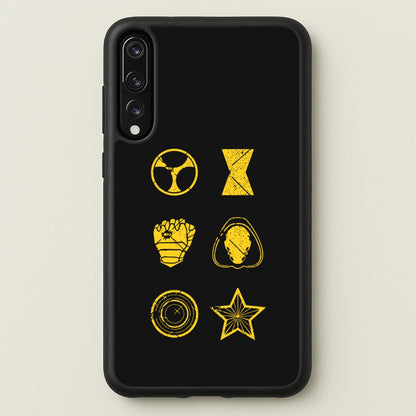 Antihero Symbols  - Thunderbolts Phone Case for Huawei P20 Pro
