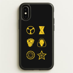 Antihero Symbols  - Thunderbolts Phone Case for iPhone X / XS