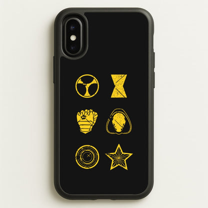 Antihero Symbols  - Thunderbolts Phone Case for iPhone X / XS